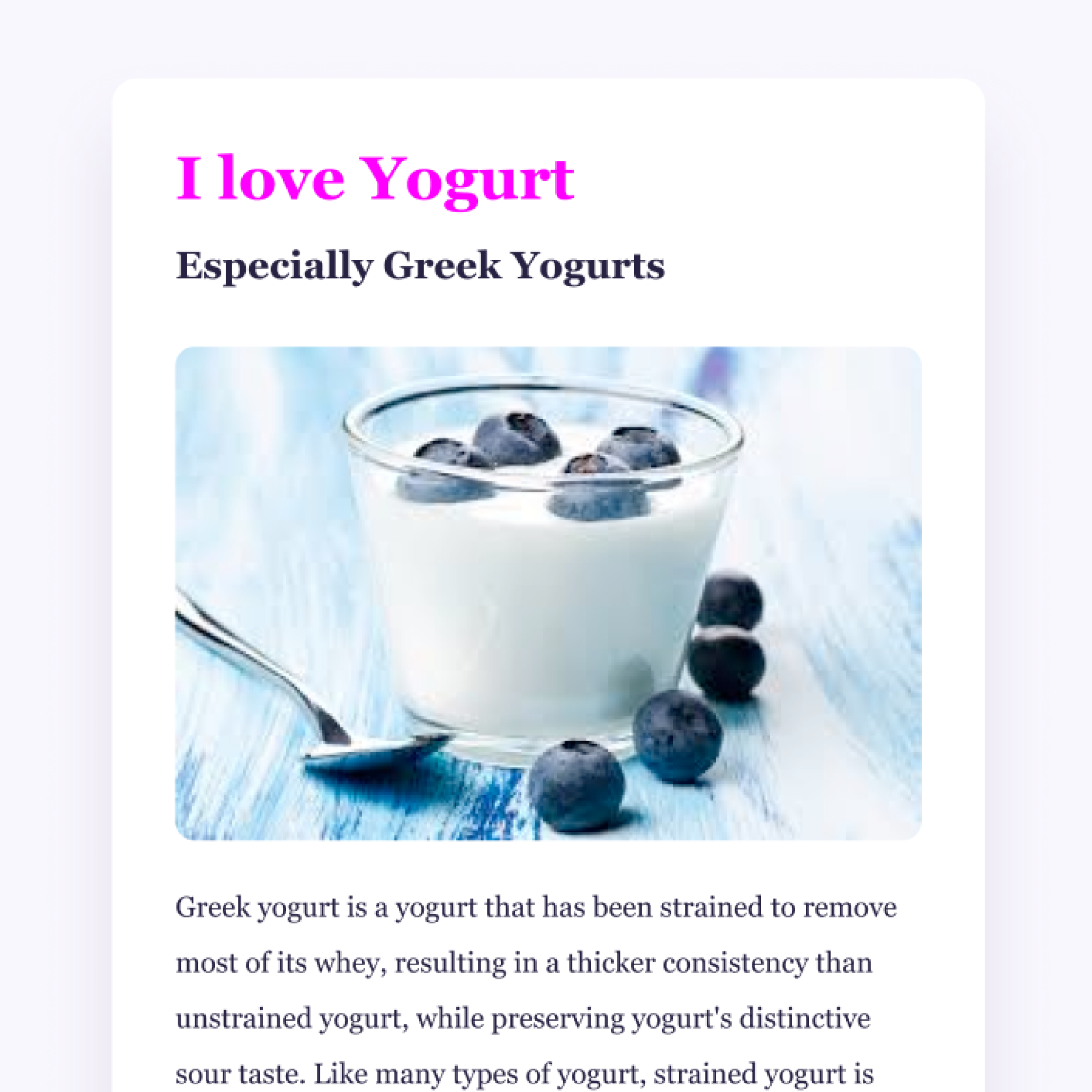 Photo of tasty yummy yogurt